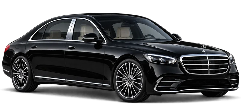 Representative image of a black Mercedes S-Class